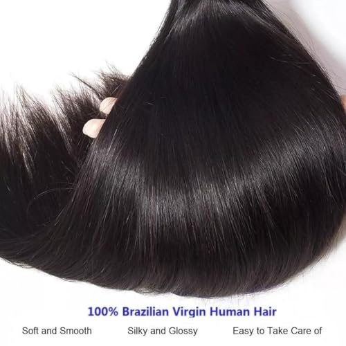 Feibin Human Hair Bundles Straight Virgin Hair Extensions 14-18 Inch