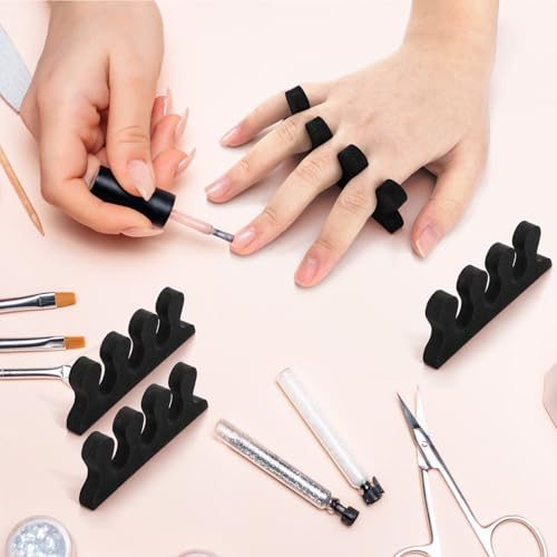 600 Pieces Toe Separators Kit for Pedicure and Foot Care - Flexible EVA Material