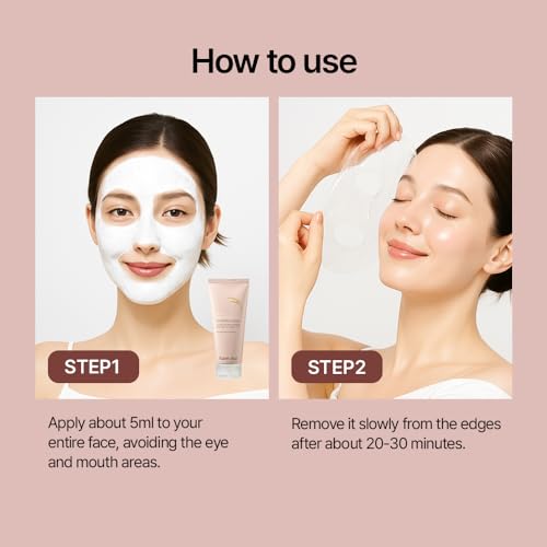 Farmstay Rice & Hyaluronic Acid Wrapping Face Mask - Peel Off Glass Skin Glow, Deep Hydration, 5.07 fl oz, Spatula Included