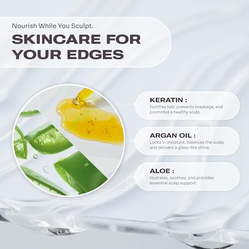 Seraya BraidSculpt Non-Flaking Braiding Gel - Extra Hold Edge Control, Rosemary Mint, 16.9 oz - Pack of 1