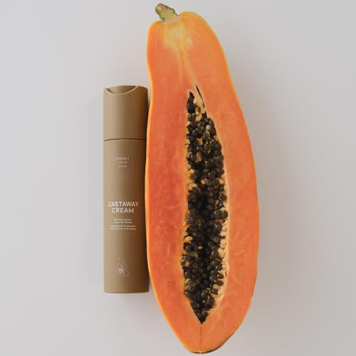 SWEET JULY SKIN Castaway Cream, Niacinamide, Shea Butter, Meadowfoam Seed Oil, Daily Face Cream, Moisturizer for All Skin Types, Hydrating, Anti-Aging, Clean & Fragrance Free 1.7 Fl oz