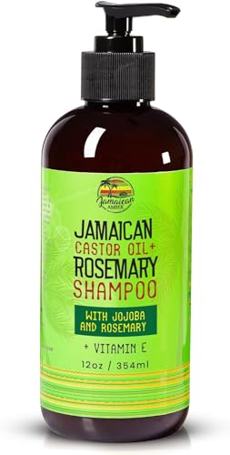 JAMAICAN Ambre Rosemary Shampoo for Hair Strengthening - 12 oz / 340ml - Moisturizing & Nourishing Hair Care - Variation: Shampoo