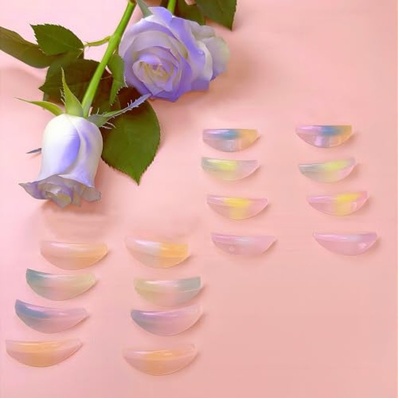 Galaxy Lash Lift Shields - C Curl Natural Curl Lamination Roller Soft Silicone Perm Rod Gel Lash Perming Pad Set for Lift and Tint
