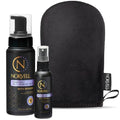 Norvell Venetian Self Tanner Mousse, 8 Fl Oz, Self Tanning Mist for Face 2 fl oz, and Streak-Free Tan Applicator Mitt