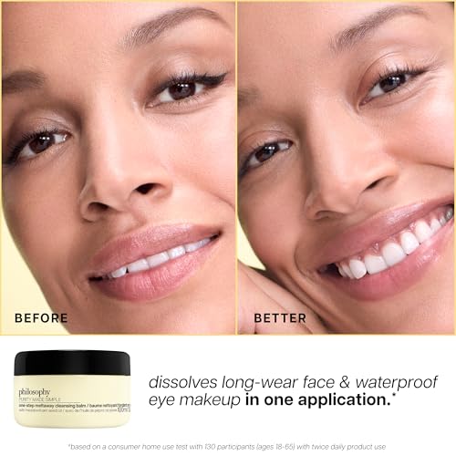 philosophy purity made simple one-step facial cleanser- with meadowfoam seed oil gently cleanses & melts away dirt, oil & stubborn makeup paraben-free face wash