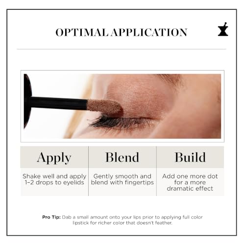 Perricone MD No Makeup Liquid Eyeshadow Shade 2 - Hydrating Anti-Aging, Crease-Proof, Long-Wearing Matte Eye Makeup