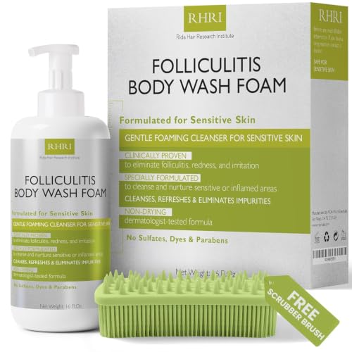 Folliculitis Body Wash for Redness & Irritation - Gentle Daily Cleansing