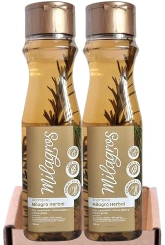 Herbal Shampoo for Hair Growth and Damage Repair - Rosemary & Ginger, 2 Pack