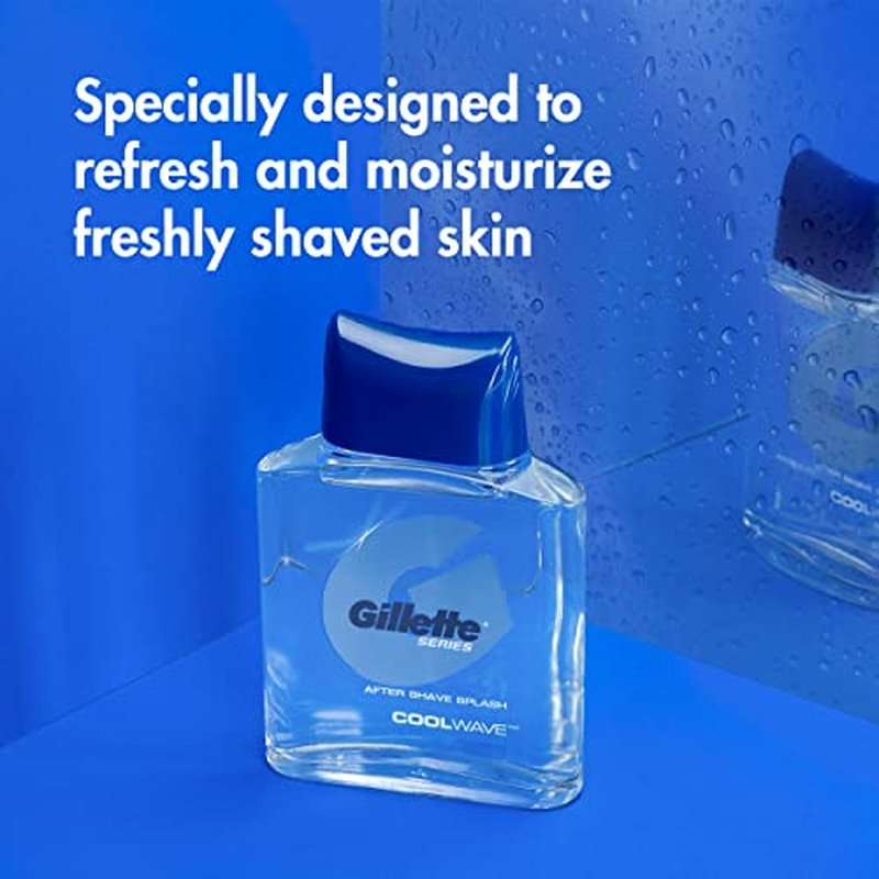 Gillette After Shave for Men, 3.3 fl oz | Cool Wave | Lotion | Series