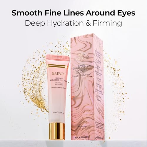 BMBCO 24K Gold Eye Cream ? Dark Circle & Wrinkle Treatment, Hydrating & Brightening Under Eye Care, Anti-Aging & Firming for Fine Lines, Korean Skincare for Women & Men