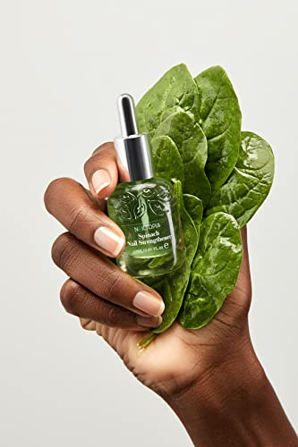 Nailtopia Spinach Nail Strengthener - 0.41 Fl Oz Pack of 2 - Revitalizing Vegan Nail Treatment for Damaged Nails
