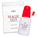 Mild Sensitive Eyelash Extension Magic Glue for Professional Lash Extensions, 1-2 Sec Dry Time & Up to 6 Weeks Retention, Black Adhesive by Amber Lash (5 ml / 0.18oz)