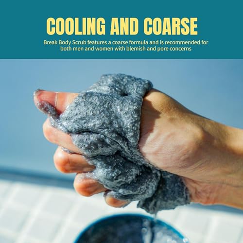 Break Body Scrub - Aromatic Citrus Exfoliator with Charcoal & Andes Salt (10.1 oz) - Vegan, Calming, Pore Purifying - Variation of Aromatic Citrus