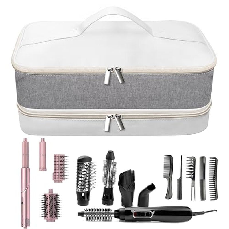 Case Compatible with Shark Flex Style, Travel Case for Dyson Airwrap Hair Tools Travel Bag, Suitable for Daily Finishing Double Structure Portable Tote Bag