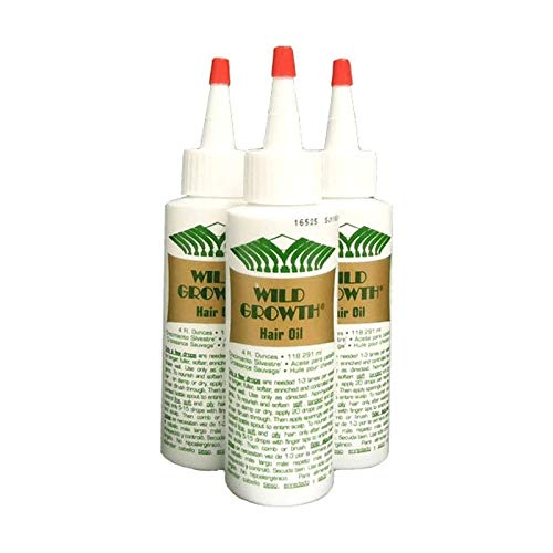 Wild Growth Hair Oil Set - 3 Pieces 4oz Natural Hair Treatment