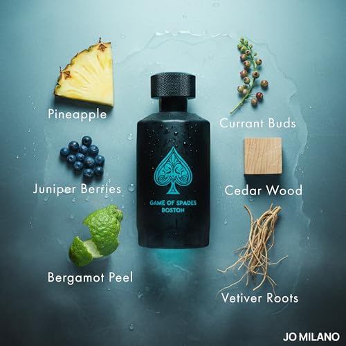 Jo Milano Game of Spades Boston Unisex Parfum Spray 3.4 oz - Long Lasting Citrus Amber Scent
