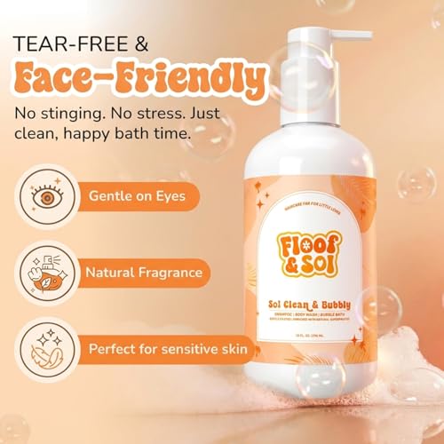 Baby Tear-Free Shampoo & Body Wash 10 Oz - Gentle Sensitive Skin