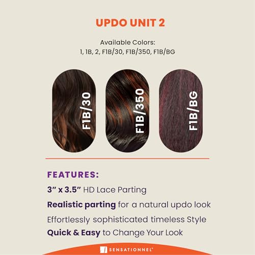 Sensationnel Lulu Bun Updo Hair Extensions Dark Brown - Easy Protective Style