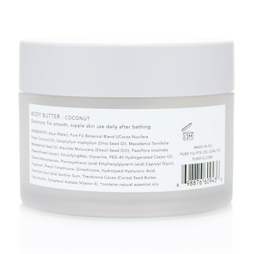 PURE FIJI Nourishing Body Butter, Coconut (6.7oz/200ml)