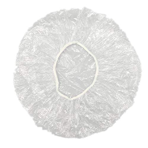 ECO amenities Plastic Shower Cap - For Hotel Guests & Travel Use - Latex-Free Hair Accessory for Women - Individually Wrapped Hospitality Supply - Large, White, Pack of 1