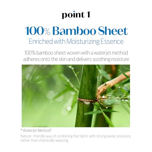 Moisturizing Bamboo Sheet Mask for Sensitive Skin - 5 Pack