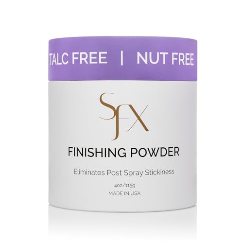 SunFX Post Spray Tan Translucent Finishing Powder | Talc-Free Bronzing & Setting Powder | Lightweight Shimmer Glow Enhancer | Vegan, Non-Comedogenic, Matte Finish | Sunless Tanning (lavender Haze)