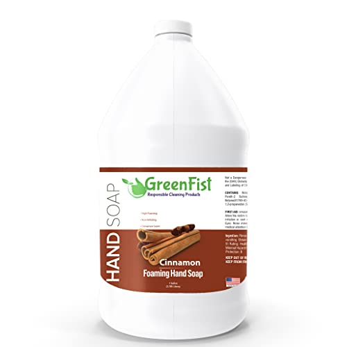 Cinnamon Scent Foaming Hand Soap Refill - 128oz US Made, GreenFist