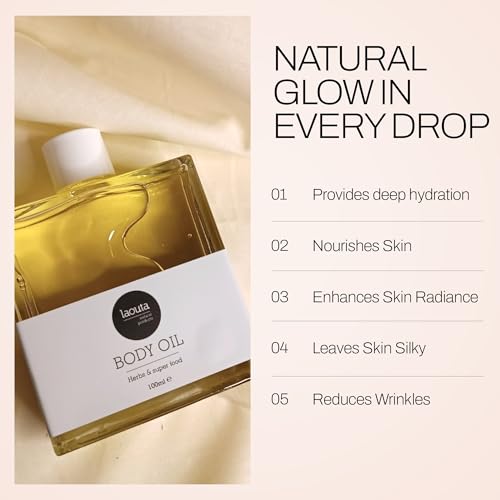 Hydrating Body Oil with Greek Sage & Olive Oil - Moisturizer for Smooth Skin, 3.38 Fl Oz