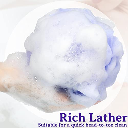 Umigy 36 Pcs Colorful Mesh Bath Loofahs Bulk Exfoliating Body Scrubbers for Men & Women