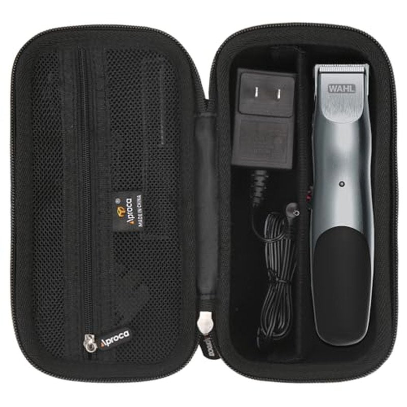 Aproca Hard Case Compatible with WAHL Groomsman Corded Cordless Beard Trimmer Grooming Kit, Storage Portable Bag (Case Only)