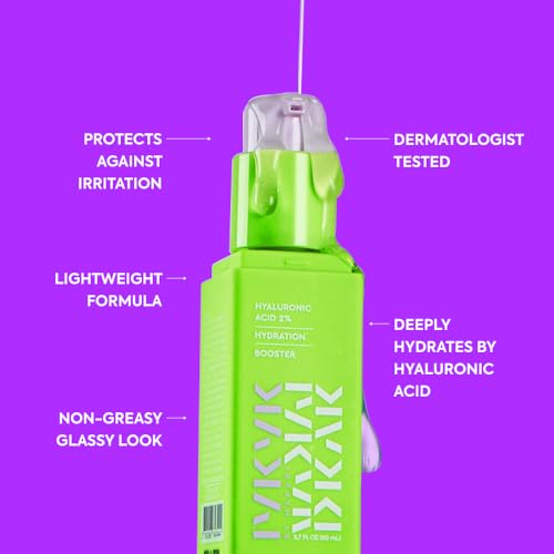 Hyaluronic Acid 2% Face Serum - Moisturizing & Plumping Vegan Hydrating Booster - 2.7 Fl Oz