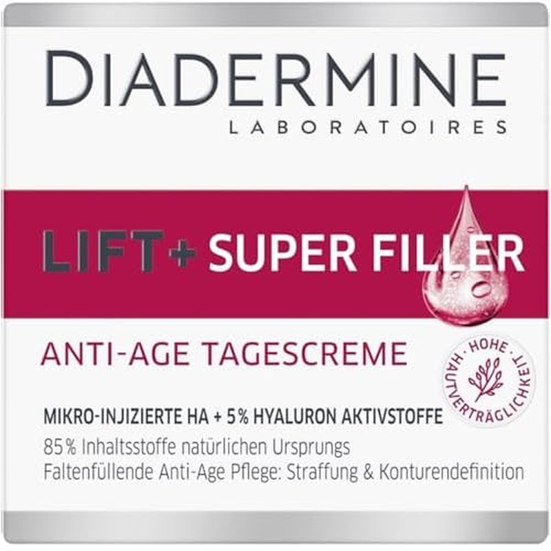Diadermine Lift + Superfiller Hyaluron Anti-Age Day Cream - 1.76 Fl.oz (50 ml)