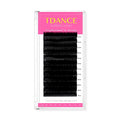 TDANCE Lash Extension Matte Black Eyelash Extension C CC D DD J B L Curl Volume & Classic Lash Extensions 0.03-0.18mm Thickness Professional Salon Use(0.05-D,14-19 mm)