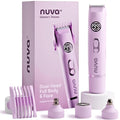 NUVA 4-in-1 Bikini Trimmer for Women | Painless Electric Razors & Shavers with Interchangeable Heads | Cordless Body & Facial Hair Trimmer with Ceramic Blade, IPX7 Waterproof and USB Rechargeable