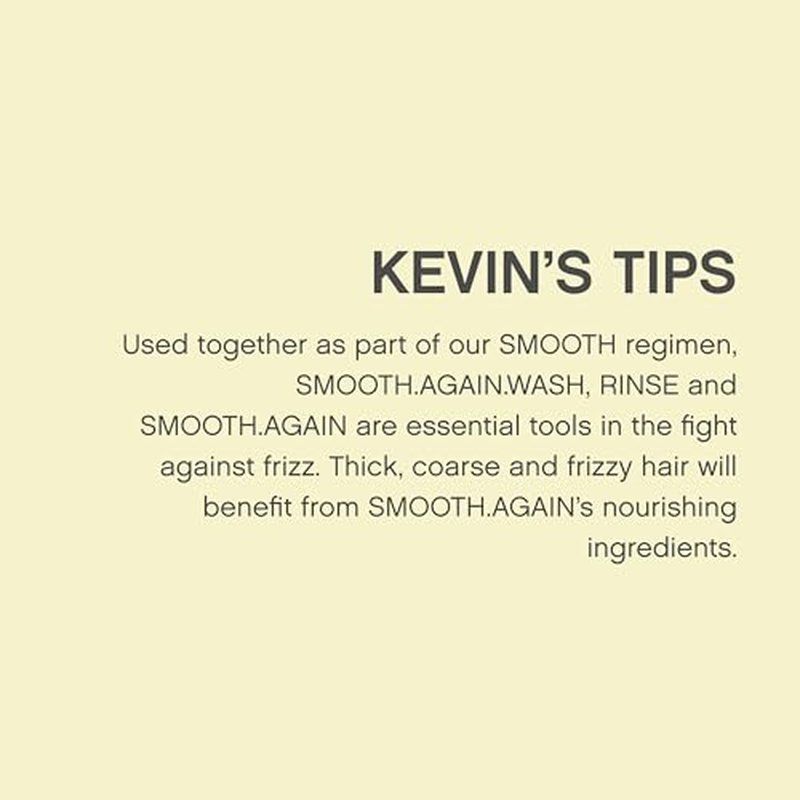 KEVIN.MURPHY SMOOTH.AGAIN RINSE - Smoothing Conditioner - For Thick, Coarse Hair - Hair Repair Conditioner - Sulphate-Free - Shine Enhancing - 250 mL / 8.4 fl oz