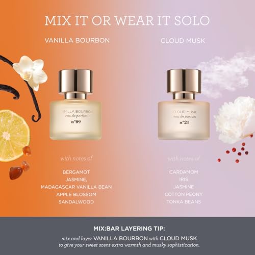 Perfume Gift Set with Vanilla Bourbon & Cloud Musk - Long-Lasting Vegan EDP Duo for Women