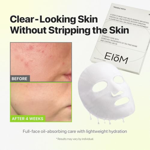 Full Face Hydrocolloid Pimple Patch Mask for Acne-Prone Skin - 4 Pack