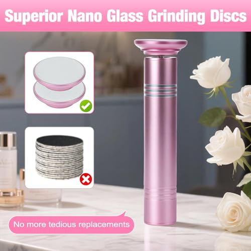 Electric Feet Callus Remover,Electric Foot Files for Men & Women,Pedicure Tool for Feet Dead Skin,Good Gift for Any Occasion,Professional Callus Remover with a Mini,Portable,Lightweight Design (Pink)