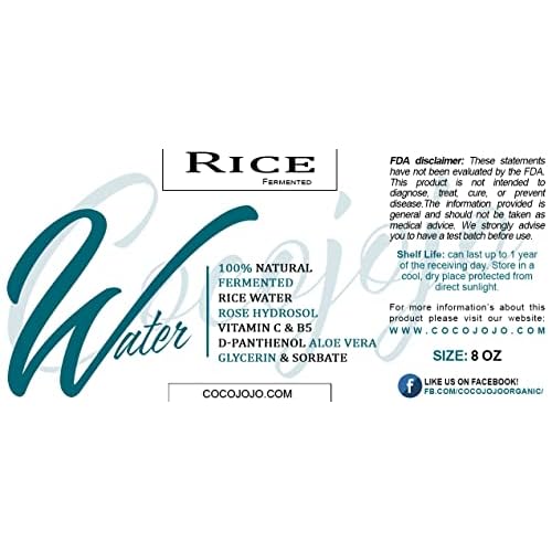 Dr Joe Lab Rice Water Growth Mix - Nourishing Toner with Rose Hydrosol, Aloe Vera Face and Scalp Essence, Rice Extract, Pro Vitamin B5, Oily Skin, Alcohol Free Spray Spritz (8 oz)