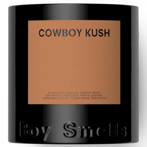 27 oz Scented Candle with Suede Saffron Patchouli - Boy Smells Cowboy Kush