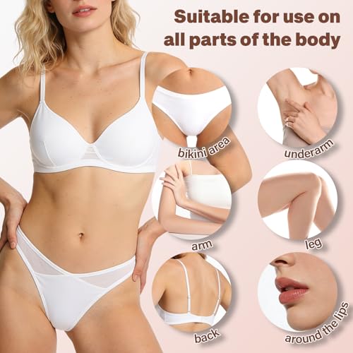 Bikini Hair Removal Cream for Women - Painless & Gentle 2-Pack (3.38 oz each) with Spatula