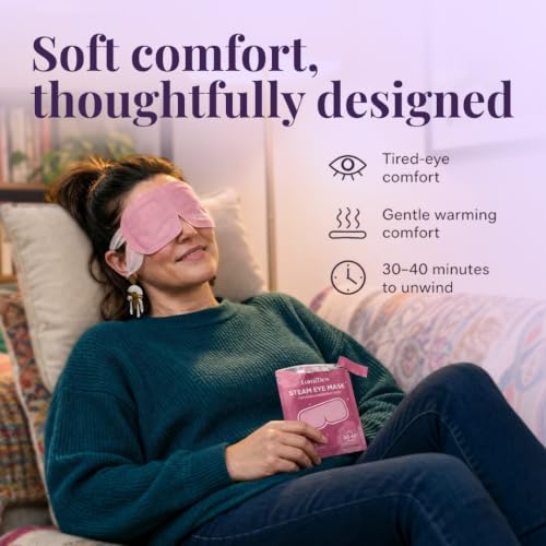 Self Heating Eye Mask Variety Pack 30 Count - Relaxing Warm Compress for Dry Eyes & Sleep
