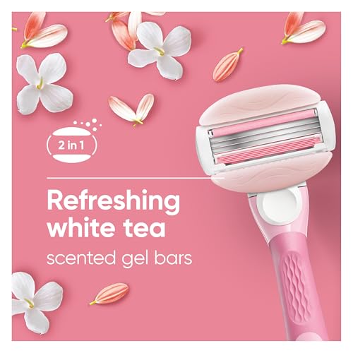 Gillette Venus ComfortGlide White Tea Razor Blade Refills - Pack of 6