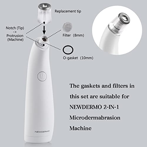NEWDERMO 120Pcs Microdermabrasion Filters for 2-in-1 & 3-in-1 Microdermabrasion Machine