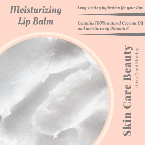 Chap-Lip Vitamin E Lip Balm Jar 60 Count with Coconut Oil & Flavors - Original Variation