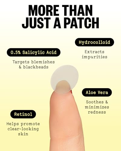Acne Day Dot Invisible Hydrocolloid Pimple Patches - 40 Count - Discreet & Gentle Blemish Cover