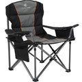 Oversized Camping Chair with Lumbar Support - Black, 1 Pack