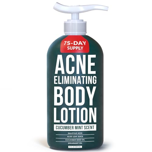 Acne Body Lotion for Clear Skin - Moisturizer with Tea Tree & Cucumber - 8 fl oz