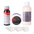 Liquid Latex SFX Makeup Kit, 2.1Oz Latex Liquid with Coagulated Fake Blood Gel, Squirt Blood and Stipple Sponge, Halloween Monster Zombie Clown Makeup for Scald Burn Scar Wound,Cut,Skin Decay