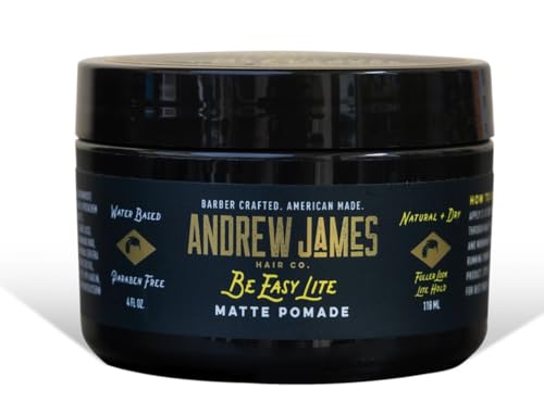 Matte Pomade for Men & Women - Medium Hold Hair Styling Wax 2.75oz